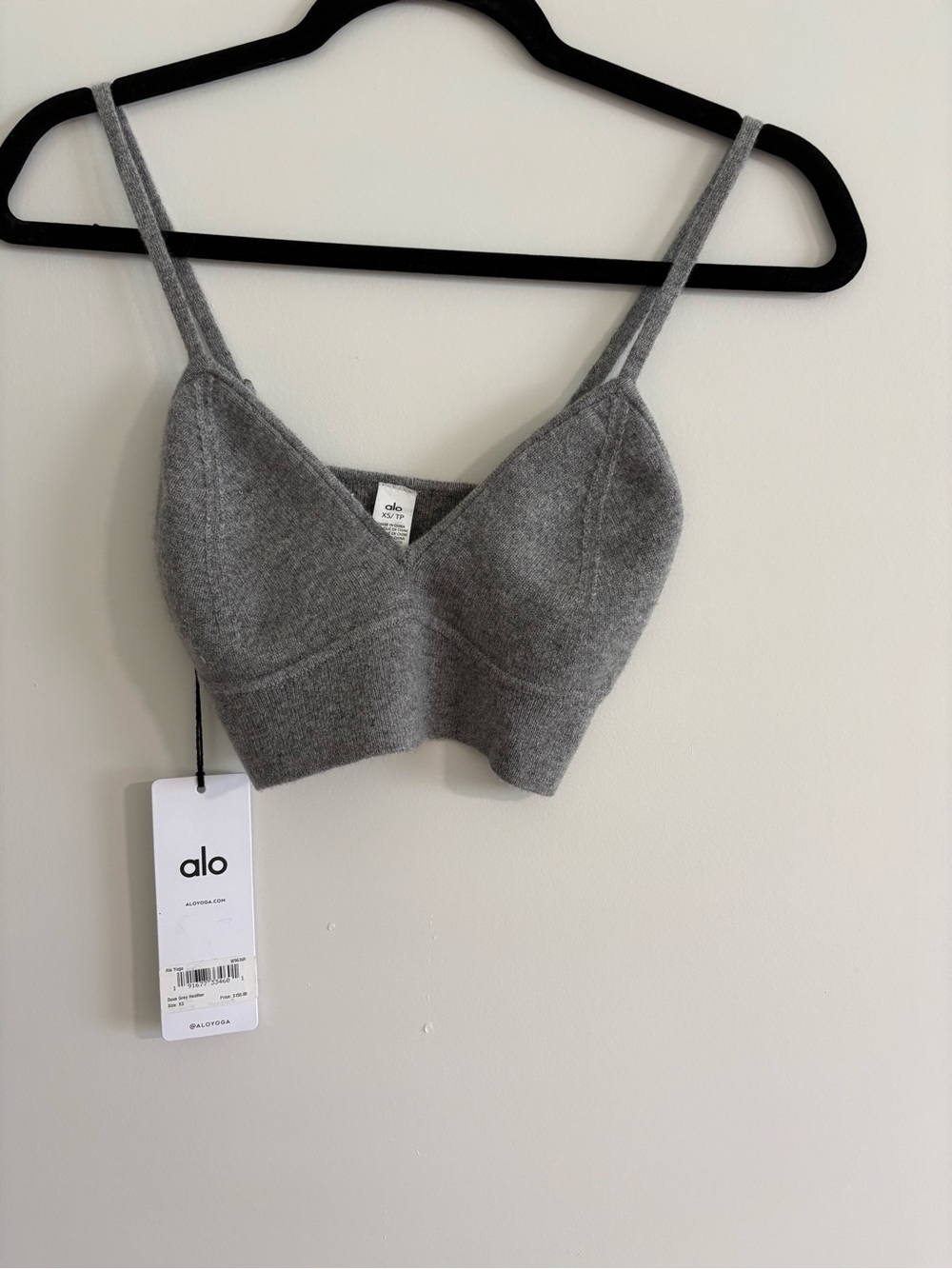 ALO Cashmere Jet Set Bra XS